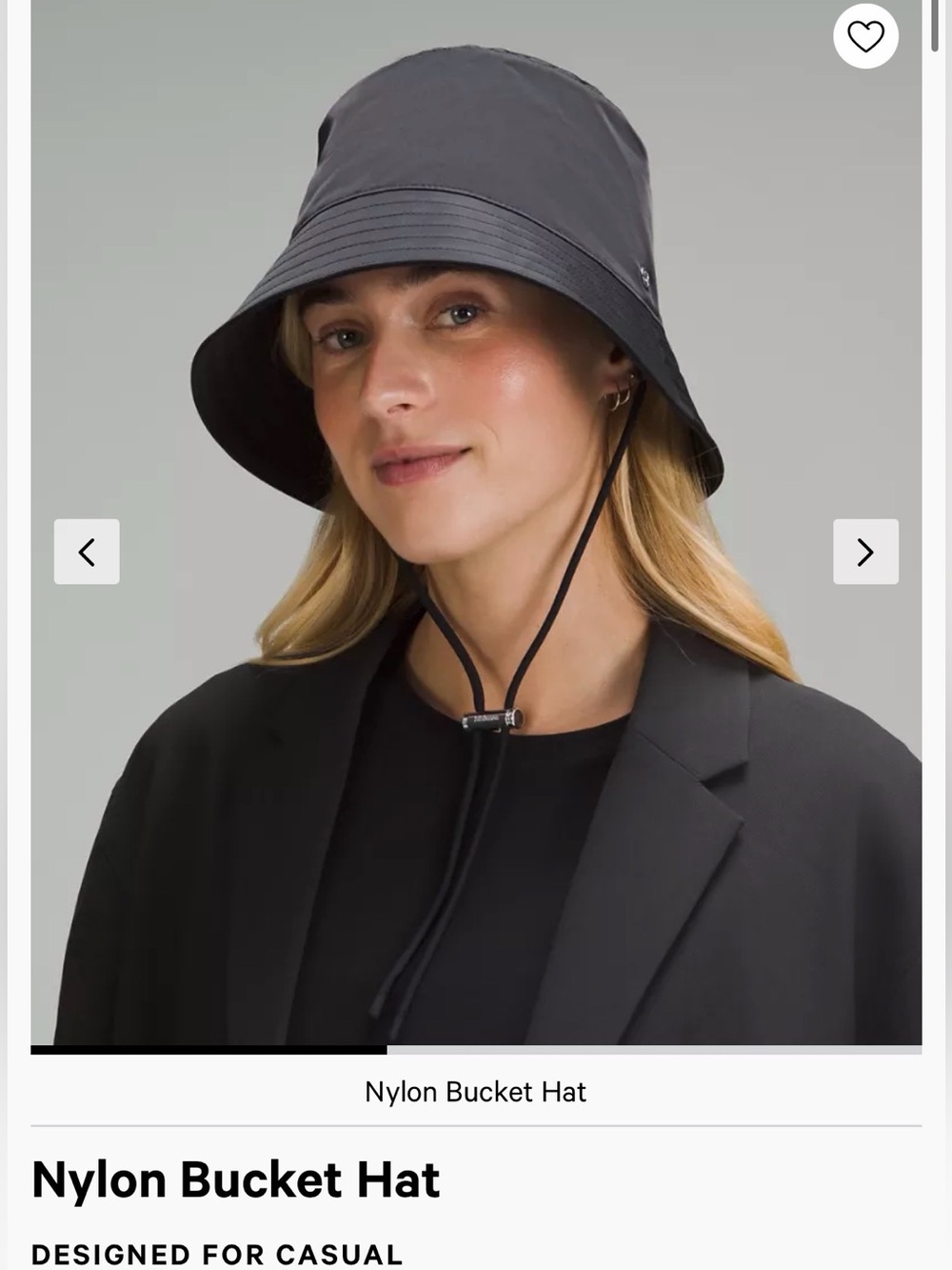 NWOT Lululemon Nylon Bucket Hat